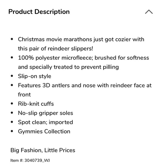🌟GYMBOREE Reindeer Slippers.  Size 2-3🌟 - Picture 2 of 8